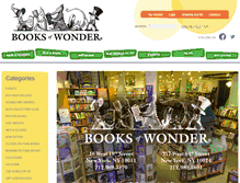 Tablet Screenshot of booksofwonder.com
